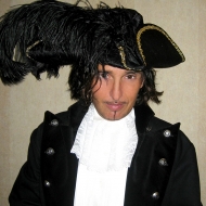 Johnny Dynell as pirate captain for Crobar float, NYC Pride March 2005