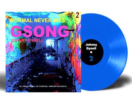 CRASS blue vinyl release of Johnny's G-SONG Remix (courtesy CRASS RECORDS)